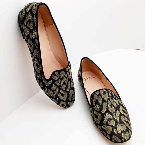 🆕 {J. Crew} Metallic Leopard Smoking Loafers - Picture 3 of 11